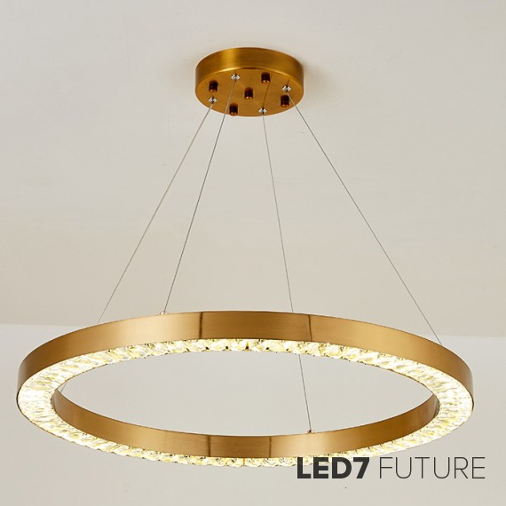 Loft Industry Modern - Rings Single Chandelier